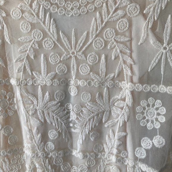 Express Embroidered Lace Overlay Dress, Size S - Picture 4 of 5